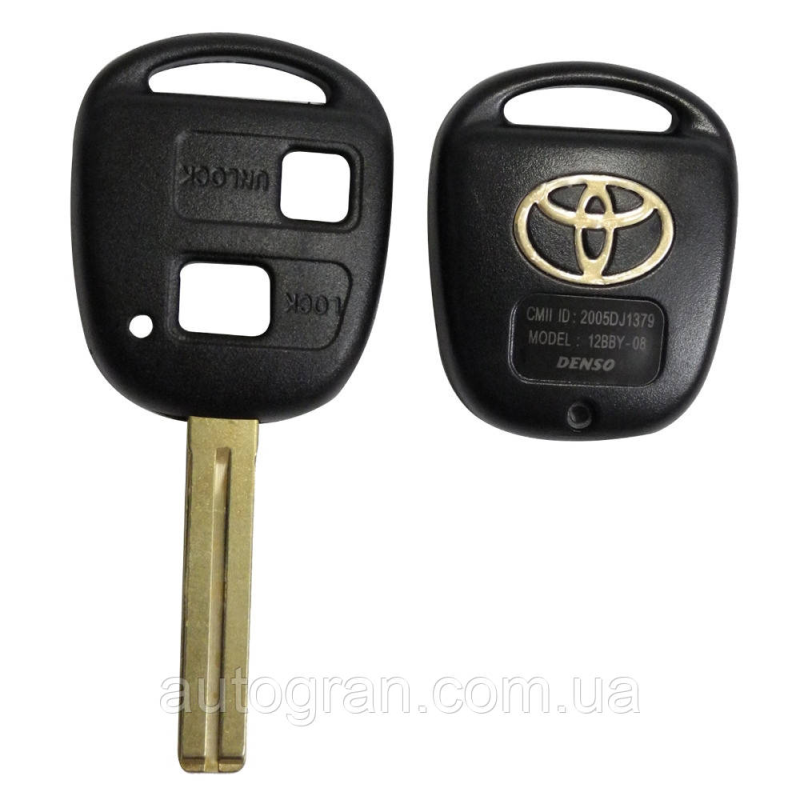 Корпус ключа Toyota 2 кнопки лезо Toy48 Корпус ключа Toyota 2 кнопки лезо Toy48