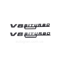 Емблеми на крила Mercedes V8 biturbo AMG чорні