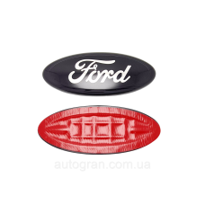 Емблема решітки радіатора Ford 175мм*70мм F150 Edge Escape чорна+хром