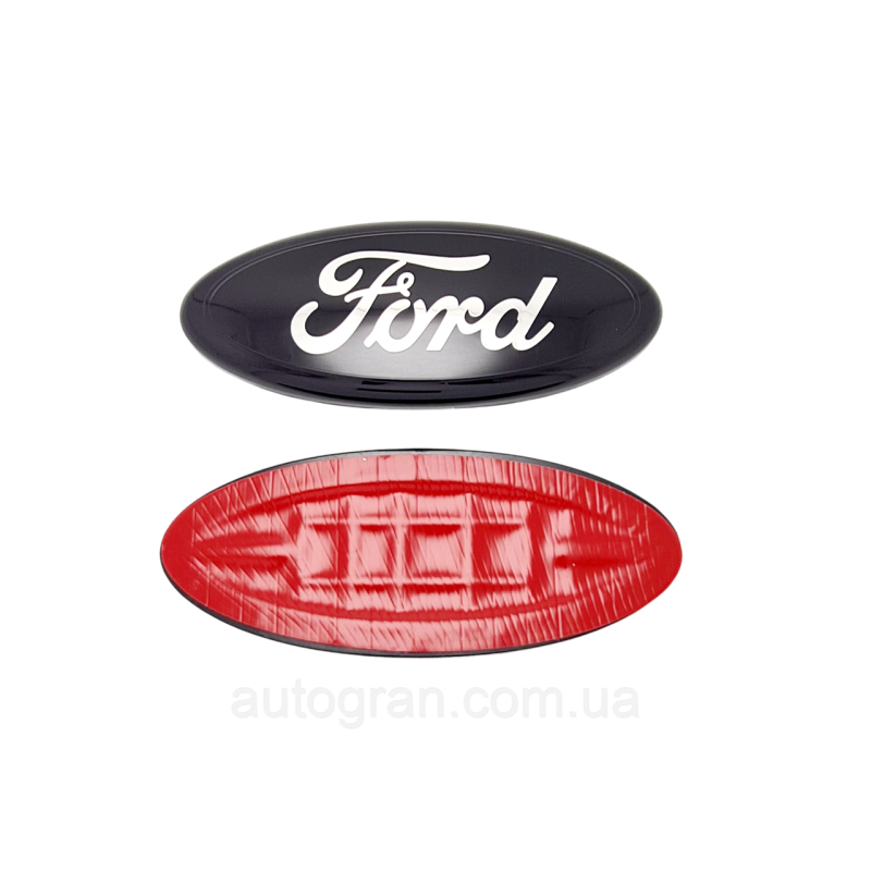 Емблема решітки радіатора Ford 175мм*70мм F150 Edge Escape чорна+хром