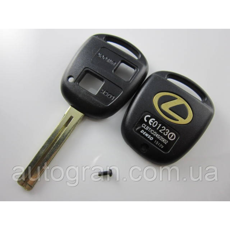 Корпус ключа Lexus 2 кнопки лезо Toy48 Корпус ключа Lexus 2 кнопки лезо Toy48