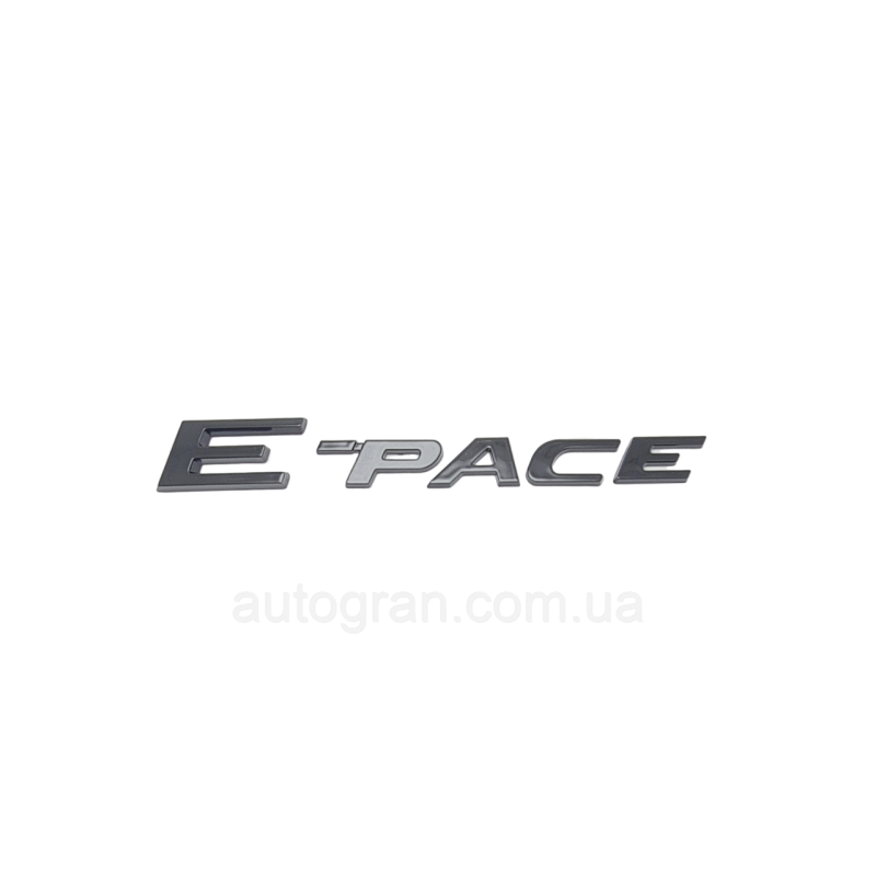 Емблема напис багажника Jaguar E-pace чорна Емблема напис багажника Jaguar E-pace чорна
