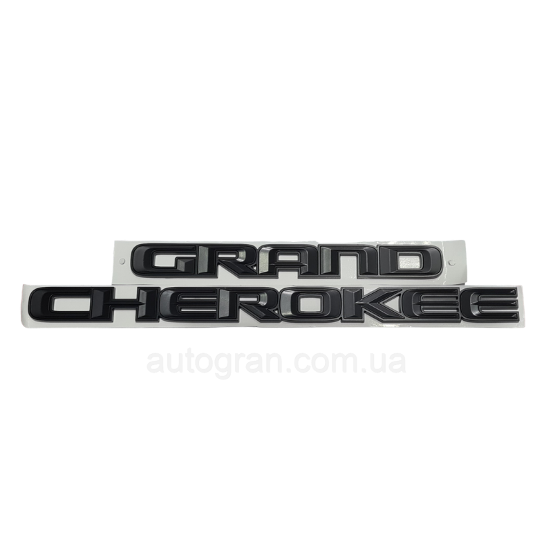 Емблема напис JEEP Grand Cherokee тип1 чорна