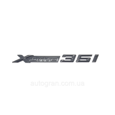 Емблема напис BMW Xdrive 3.5i чорна