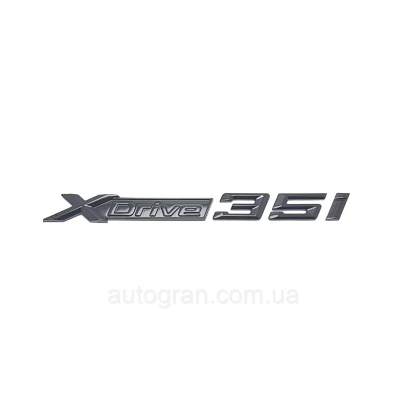 Емблема напис BMW Xdrive 3.5i чорна