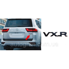 Емблема напис багажника Toyota Land Cruiser Prado VXR чорна