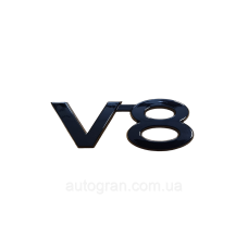 Емблема напис багажника Toyota Land Cruiser 200 Prado чорна V8