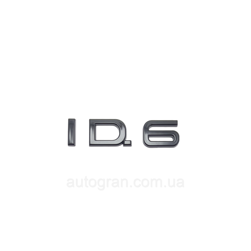 Емблема напис багажника VW Volkswagen ID6 чорна