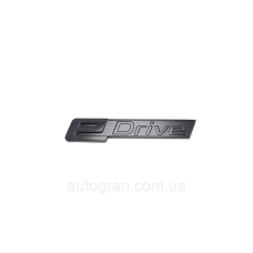 Емблема кузова BMW Edrive чорна