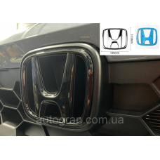 Емблема решітки радіатора Honda CRV Legend 135мм*111мм чорна