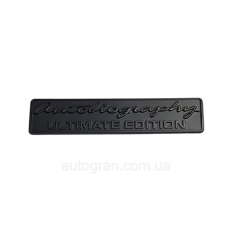 Емблема напис кришки багажника Range Rover Autobiography Ultimate Edition чорна матова Емблема напис кришки багажника Range Rover Autobiography Ultimate Edition чорна матова