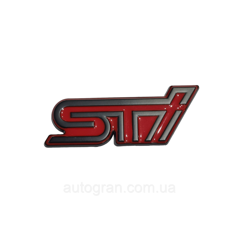 Емблема кузова Subaru STI чорна