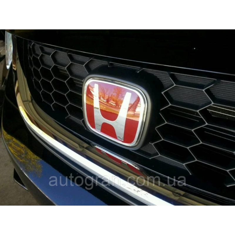 Емблема решітки радіатора Honda CRV Legend 135мм*110мм червона Емблема решітки радіатора Honda CRV Legend 135мм*110мм червона