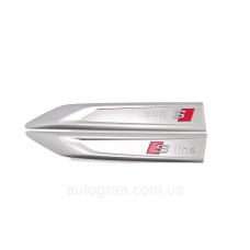 Емблеми на крила Audi S-Line Sline срібні