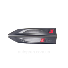 Емблеми на крила Audi S-Line Sline чорні