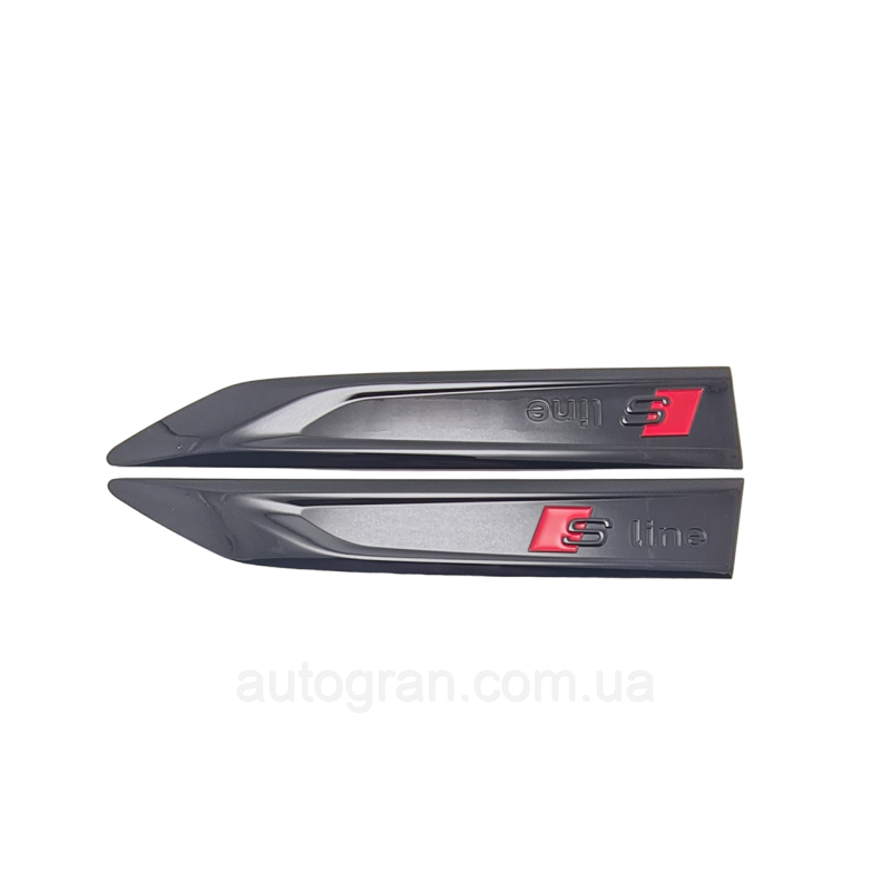 Емблеми на крила Audi S-Line Sline чорні