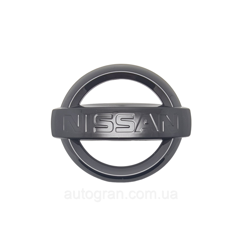Емблема решітки радіатора Nissan 14см*12см чорна Емблема решітки радіатора Nissan 14см*12см чорна