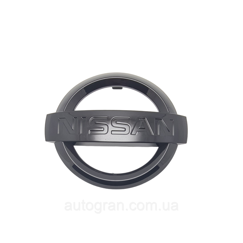 Емблема решітки радіатора Nissan 15.5см*13см чорна X-Trail Rogue Kicks