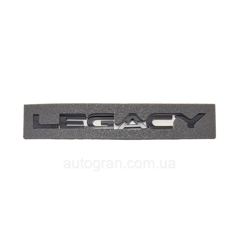 Емблема напис багажника Subaru Legacy чорна