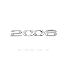 Емблема напис багажника Peugeot 2008 новий тип