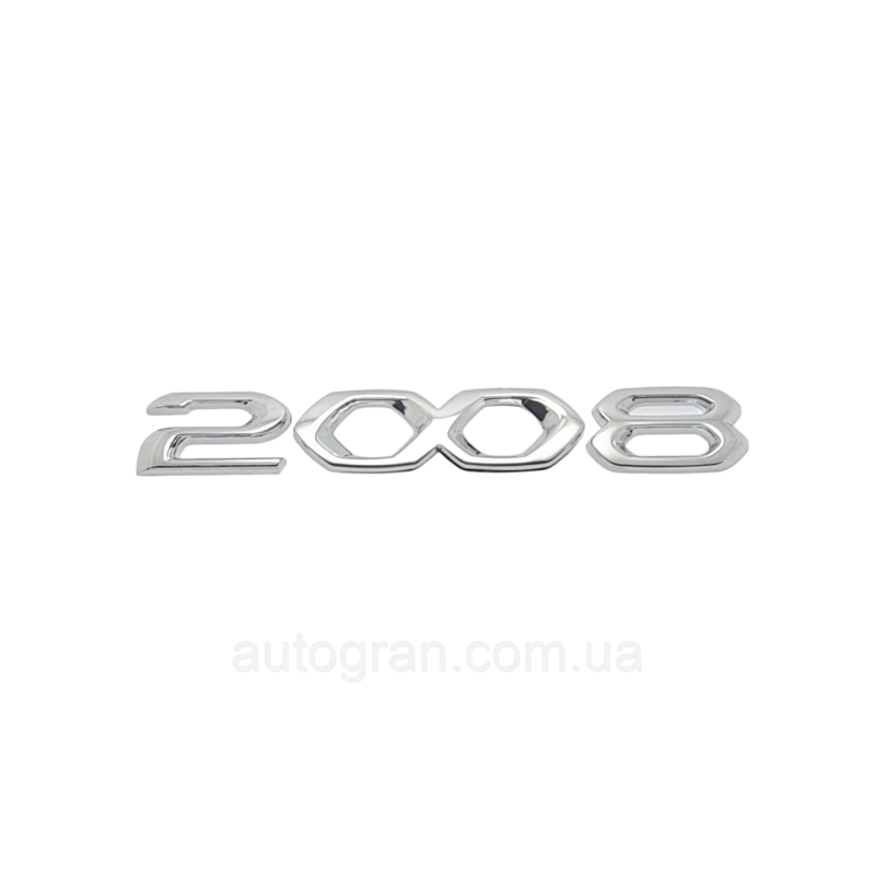 Емблема напис багажника Peugeot 2008 новий тип
