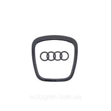 Емблема керма Audi A3 8P S3 A4 B6 B7 B8 A5 A6 C6 Q7 Q5 чорний глянець