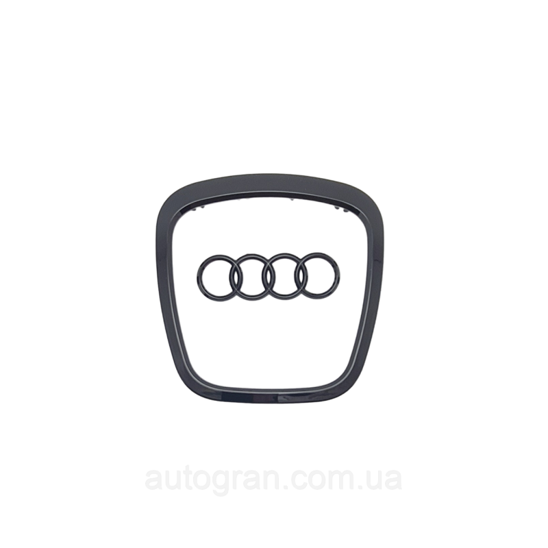 Емблема керма Audi A3 8P S3 A4 B6 B7 B8 A5 A6 C6 Q7 Q5 чорний глянець