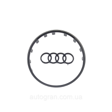 Емблема керма Audi A6 C7 A4 B9 A1 A3 8V S3 A5 S5 A7 Q3 Q5 чорний глянець