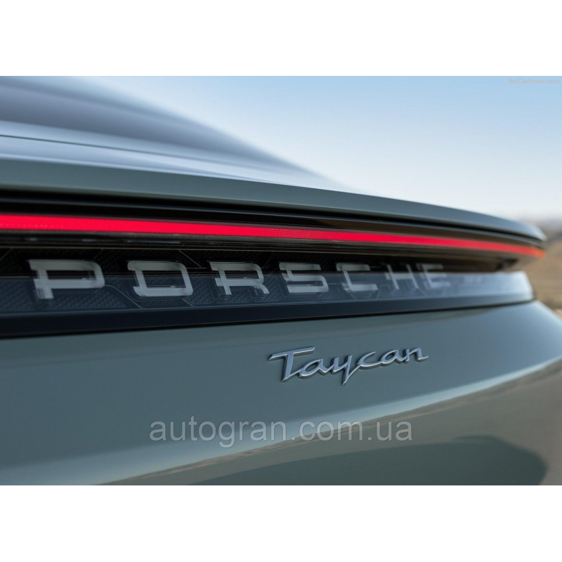 Емблема напис багажника Porsche Taycan Емблема напис багажника Porsche Taycan