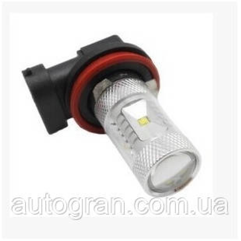 DRL ДХО LED-лампи діодні H8 H11 30 W з лінзою