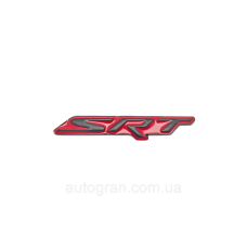 Емблема кузова Dodge Jeep Chrysler SRT червона 10см*1,7см