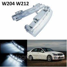 DRL ДХО LED фонарі Mercedes W204 W212