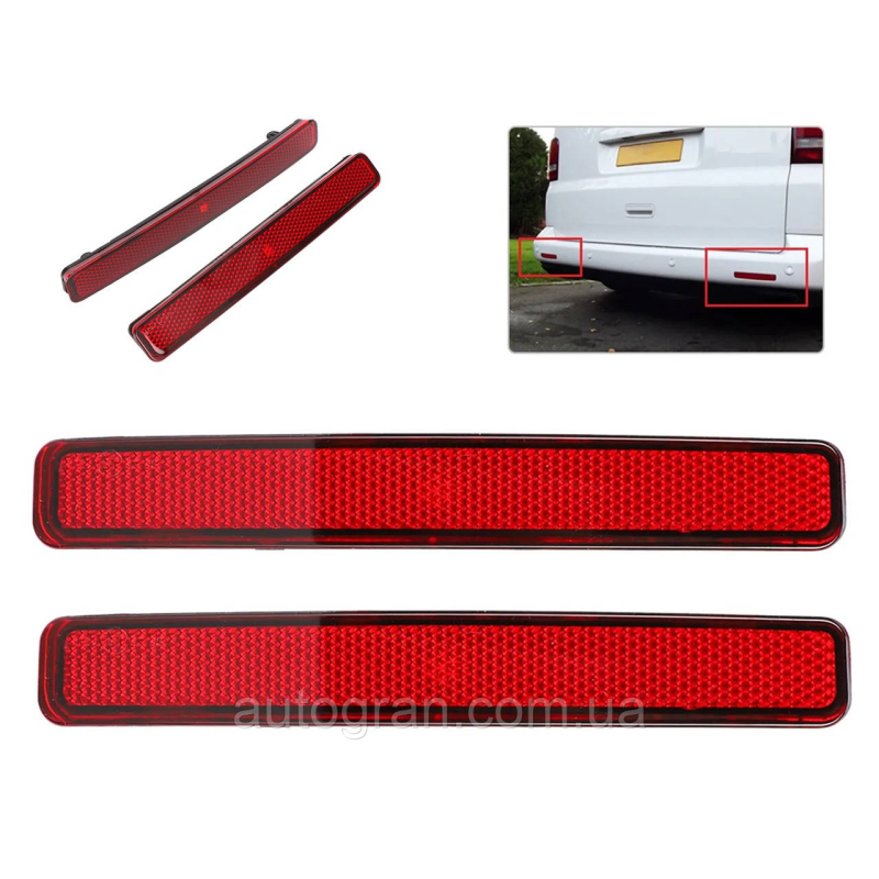 Відбивачі бампера VW Volkswagen T5 TRANSPORTER MULTIVAN CARAVELLE 2003-2011