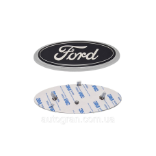 Емблема решітки радіатора та багажника Ford 145мм*55мм чорна