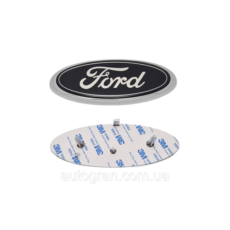 Емблема решітки радіатора та багажника Ford 145мм*55мм чорна