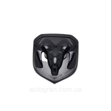 Емблема кузова Dodge 135х120мм чорна