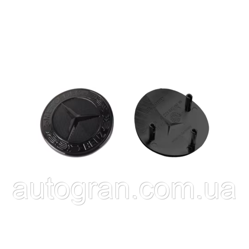 Емблема решітки радіатора Mercedes W211 W212 W221 A2218170016 чорна