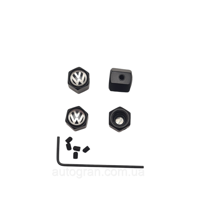Ковпачки ніпеля VW Volkswagen чорні