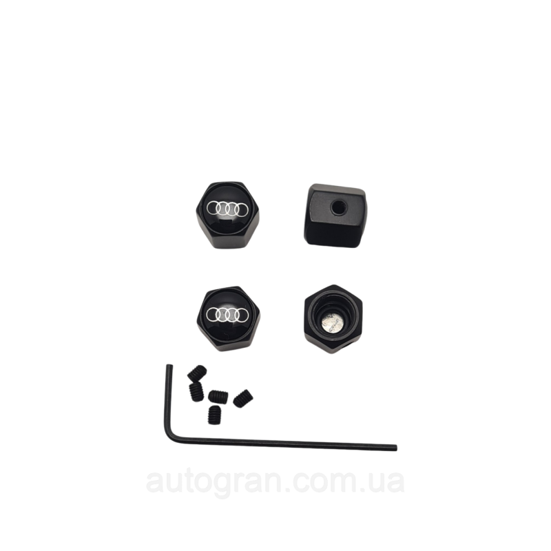 Ковпачки ніпеля Audi чорні Ковпачки ніпеля Audi чорні