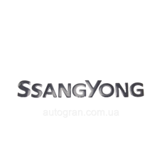 Емблема напис багажника Ssangyong чорна