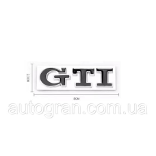Емблема кузова GTI для VW Volkswagen Golf чорна+хром
