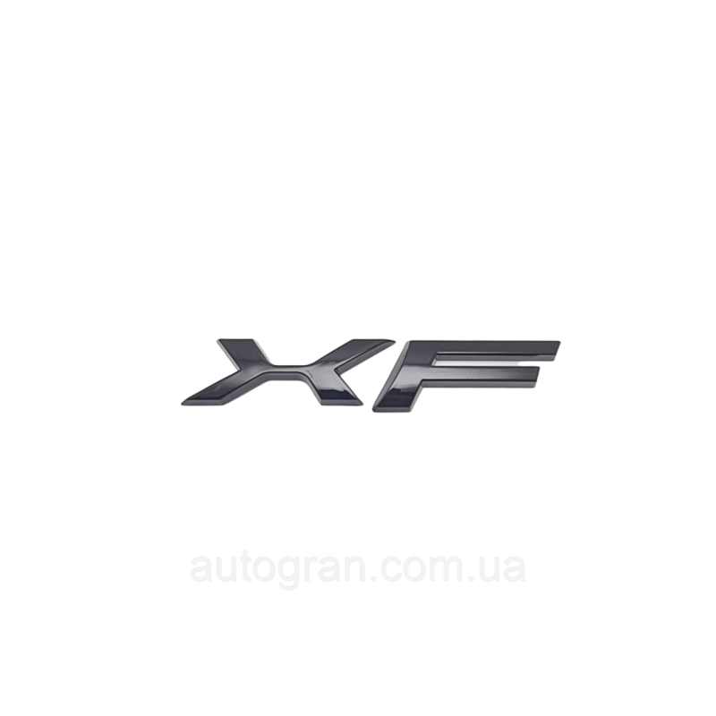 Емблема напис багажника Jaguar XF чорна