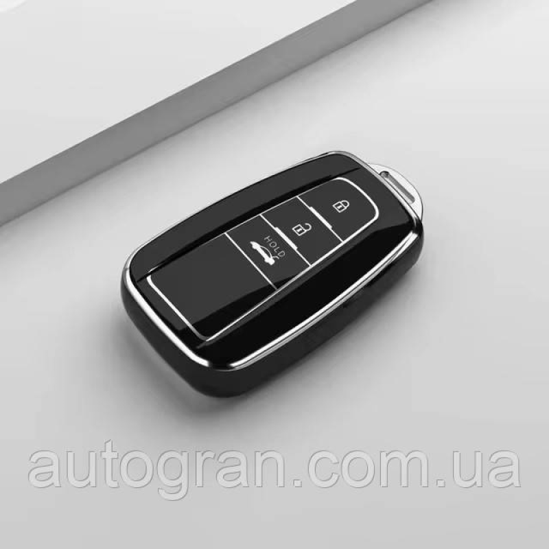 Чохол на смарт ключ Toyota Prado Camry, Rav4 Highlander Land Cruiser Avensis Auris Corolla 3 кнопки