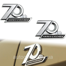 Емблеми на боковини Toyota Land Cruiser LC150 LC200 LC300 70th Anniversary хром