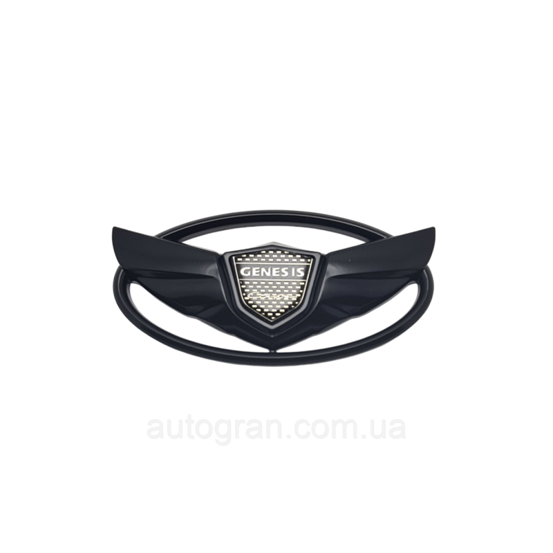 Емблема Hyundai Genesis чорний глянець
