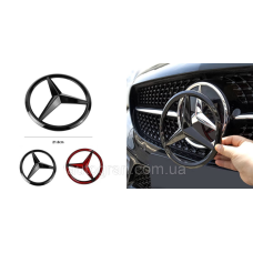 Накладка решітки радіатора Mercedes 210мм чорна