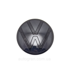 Емблема решітки радіатора VW Volkswagen Jetta 2015-2018 facelift 3GD853601B чорний глянець