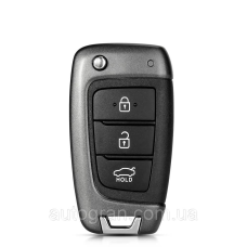Корпус викидного ключа 3 кнопки HYUNDAI Tucson Elantra Accent Solaris Kona Verna 2017+