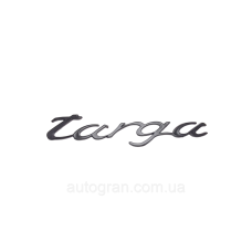 Емблема напис багажника Porsche Targa чорна