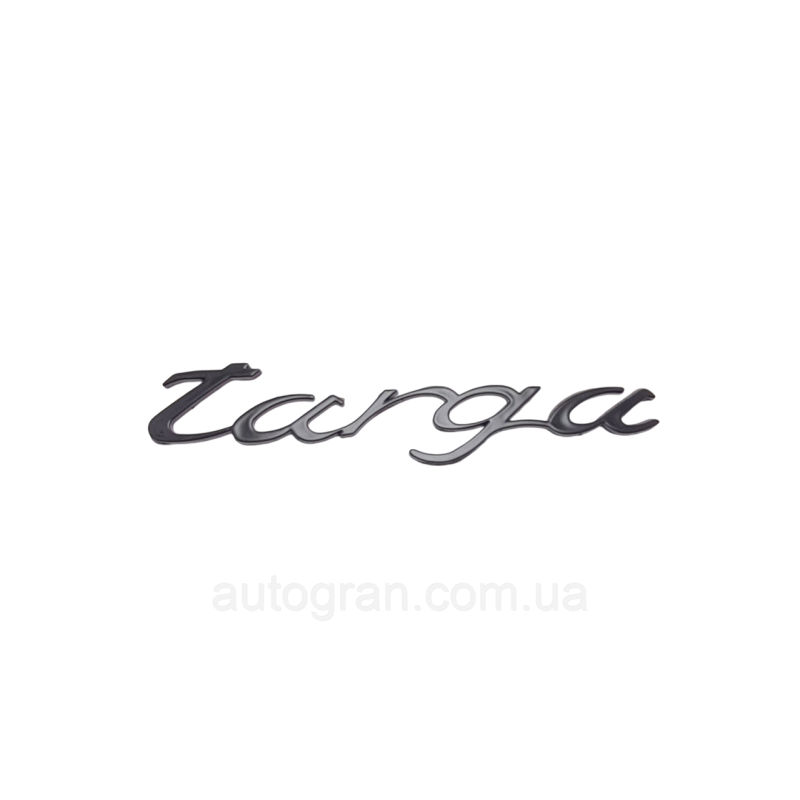 Емблема напис багажника Porsche Targa чорна